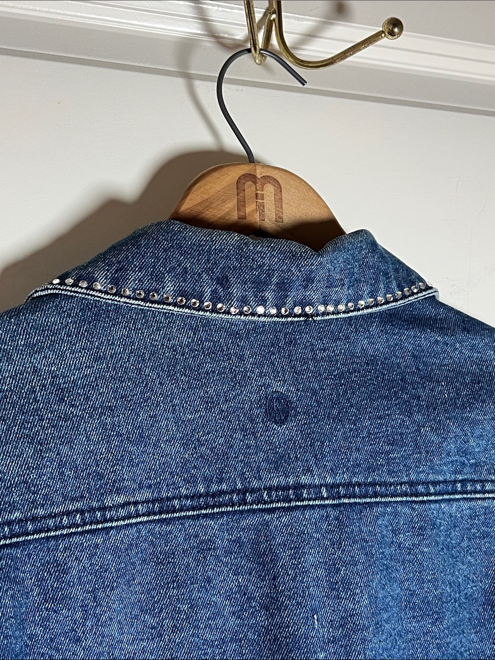 Christine Alexander Blue Denim Jacket with Stud Accents Small - Picture 5 of 7